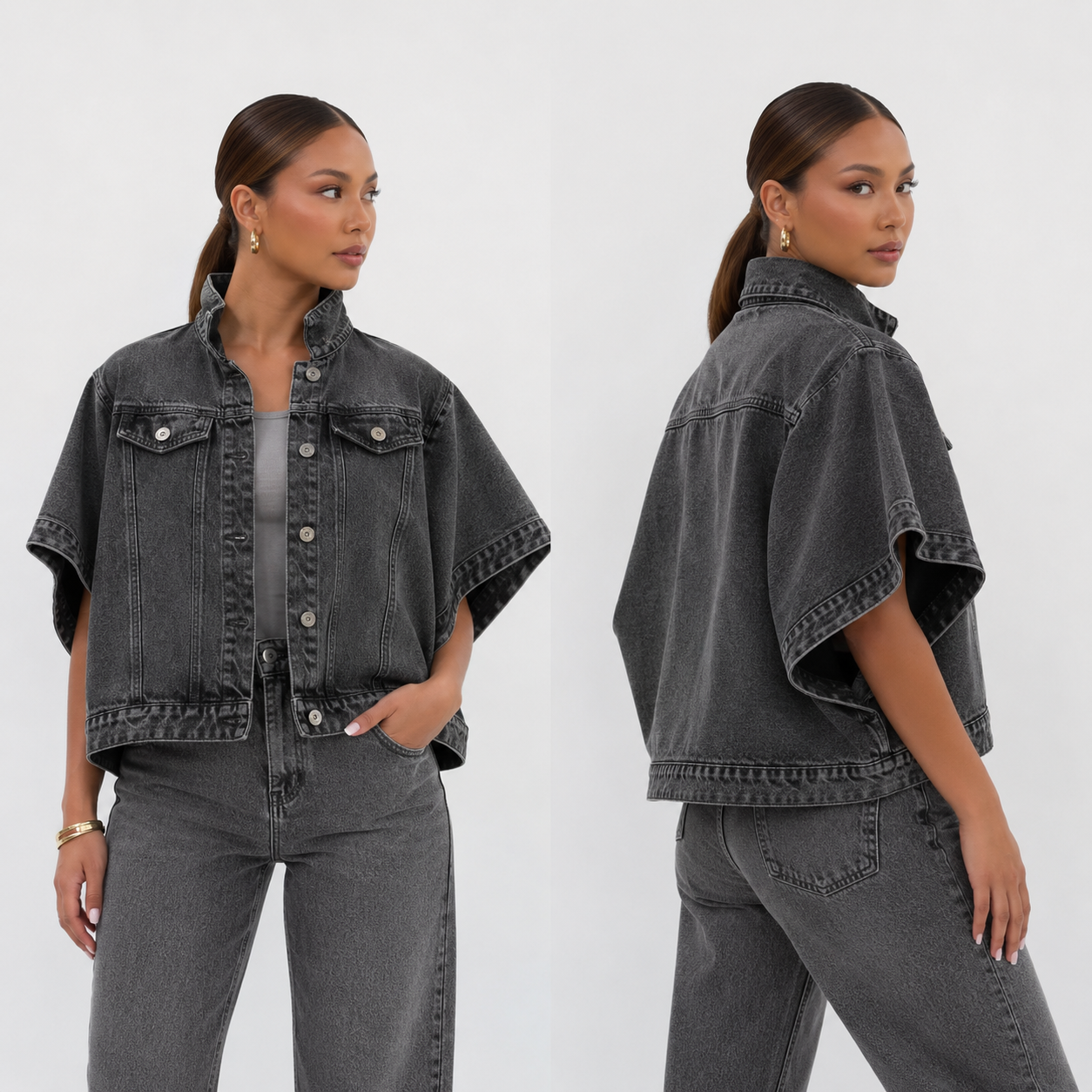 CAPA DENIM OVERSIZE