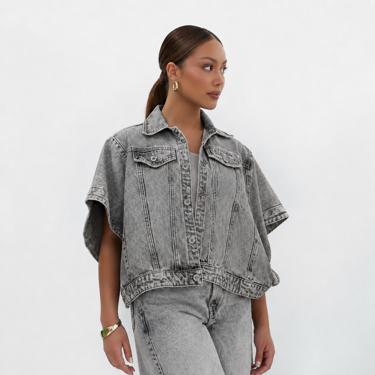 CAPA DENIM OVERSIZE