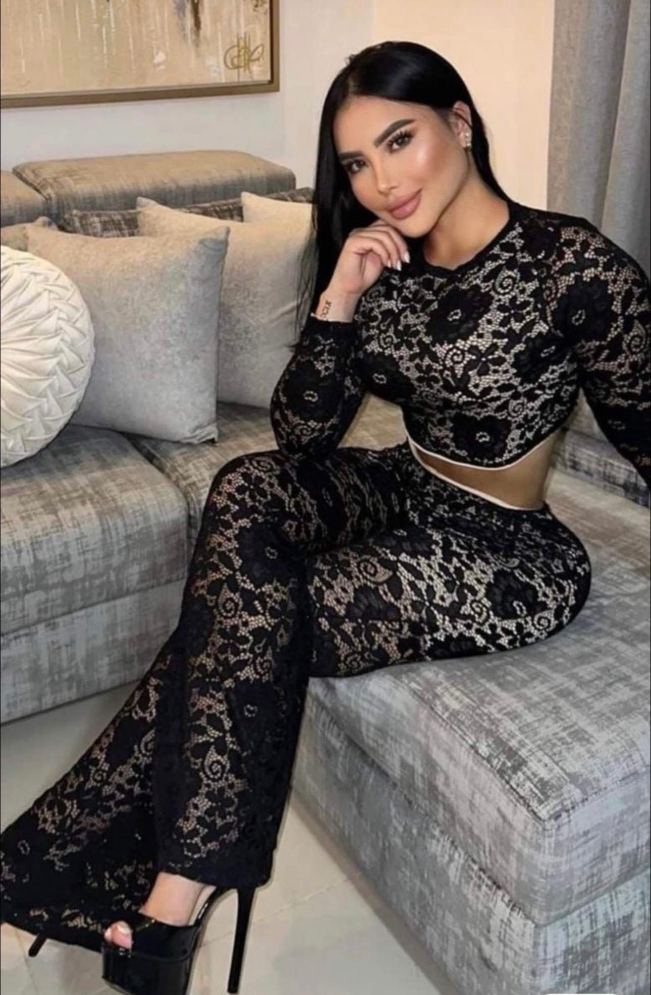 CONJUNTO EN BLONDA PREMIUM BOTA CAMPAÑA