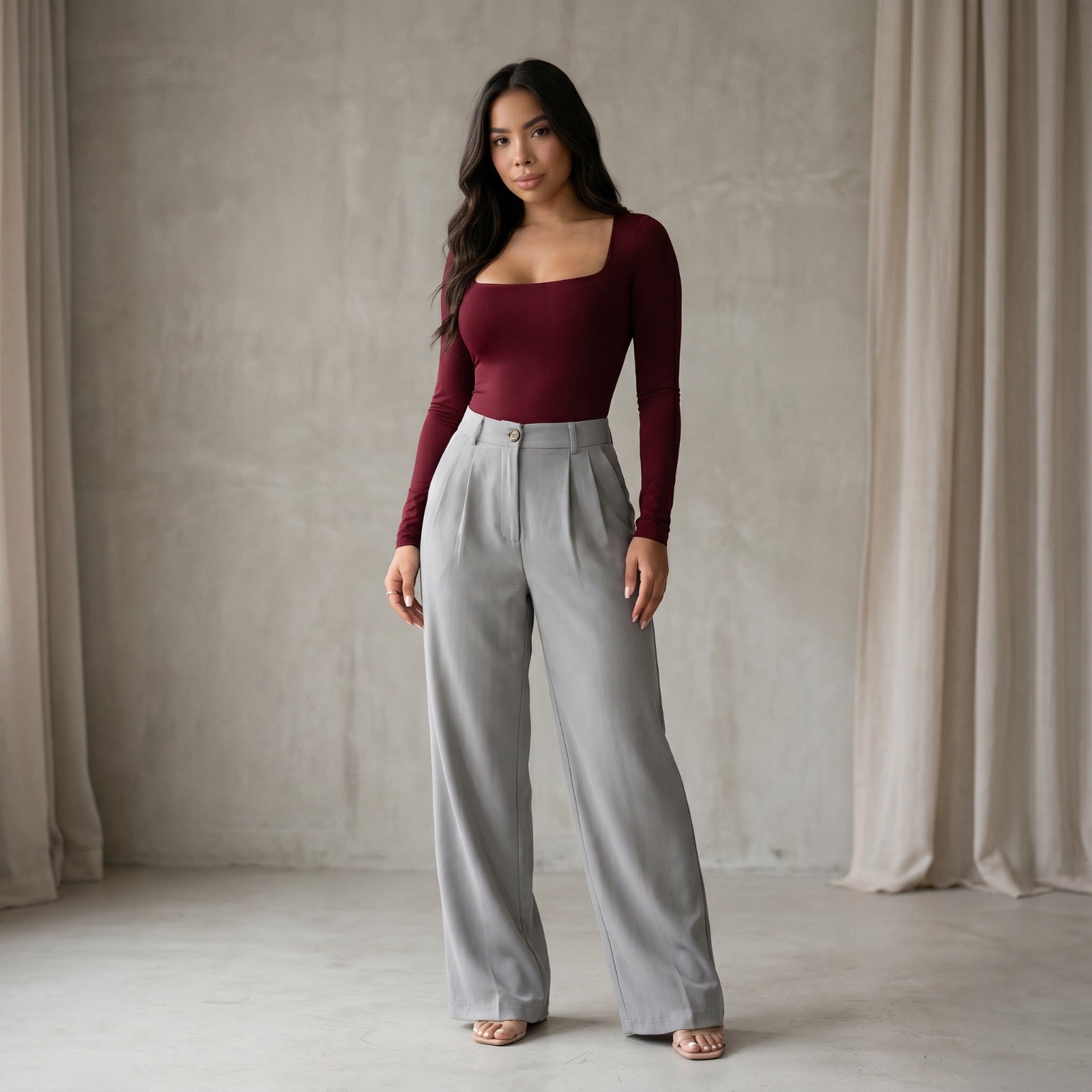 CONJUNTO PANTALÓN LIZZIE Y BODY CUADRADO