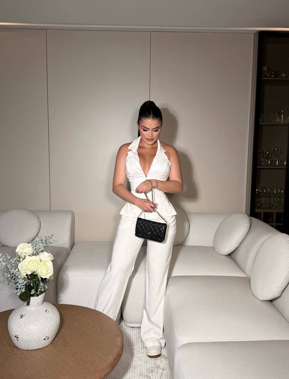 CONJUNTO IRIS CHALECO Y PANTALON PALAZZO