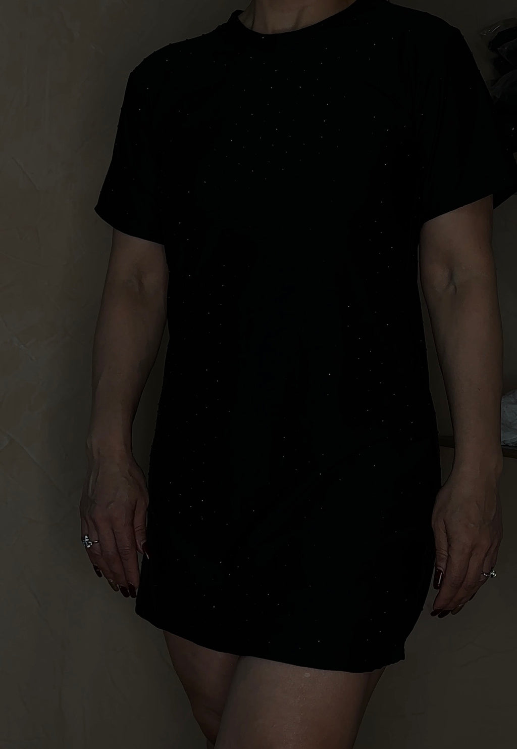 Bluzon Oversize con full pedrería