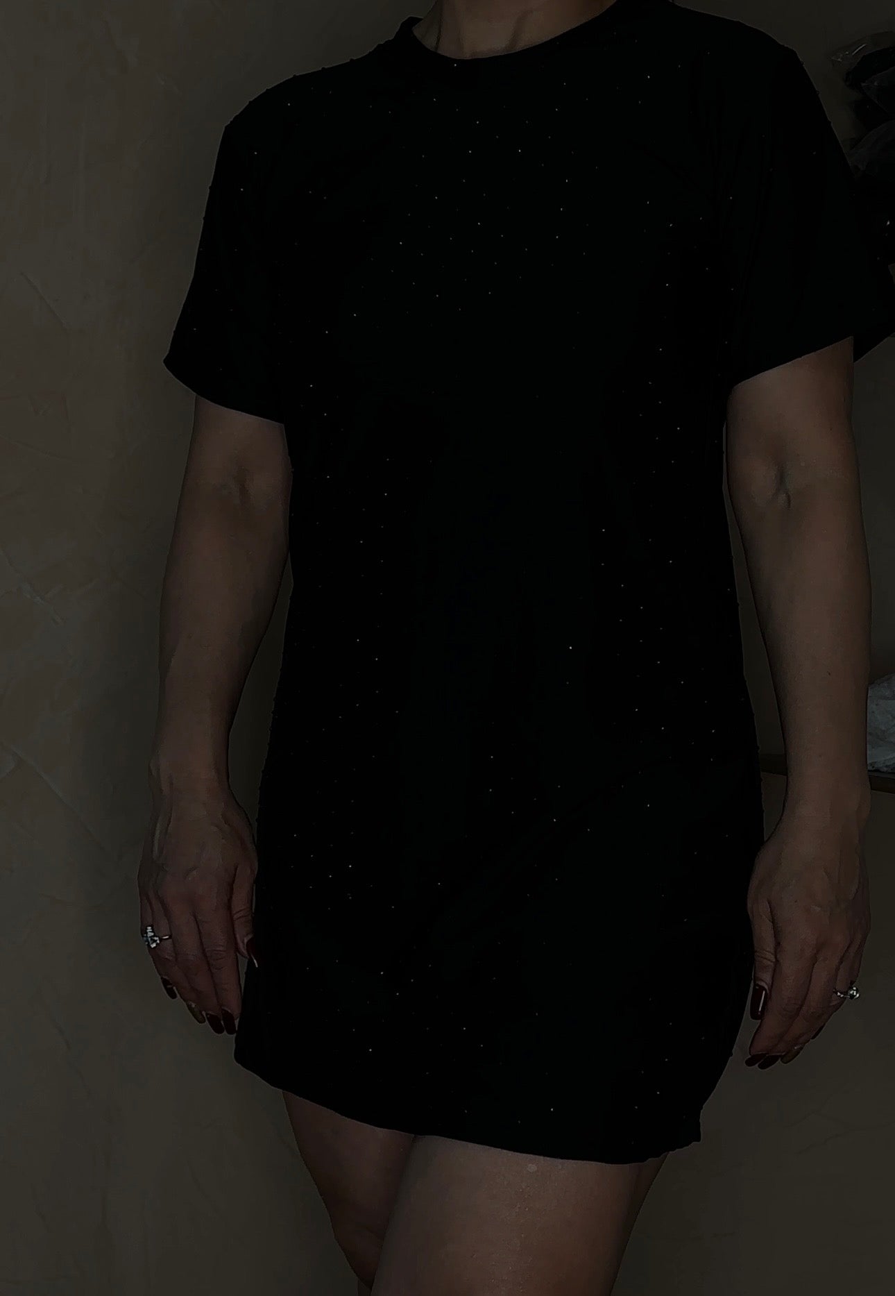 Bluzon Oversize con full pedrería