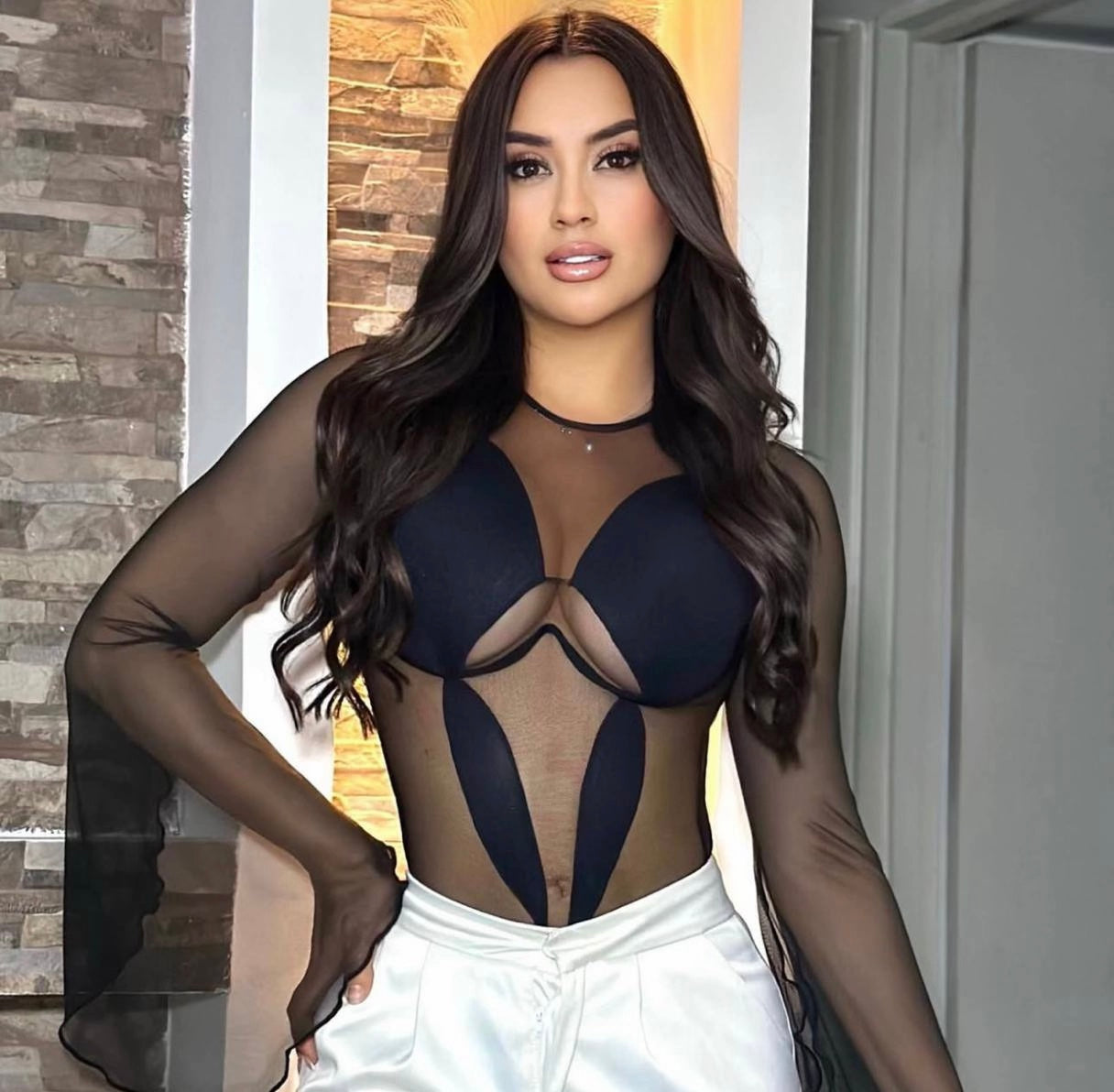 Body Luxury Mesh Sculpt – Transparencias Elegantes & Silueta Perfecta