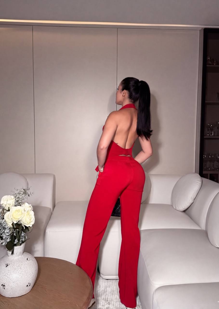 CONJUNTO IRIS CHALECO Y PANTALON PALAZZO