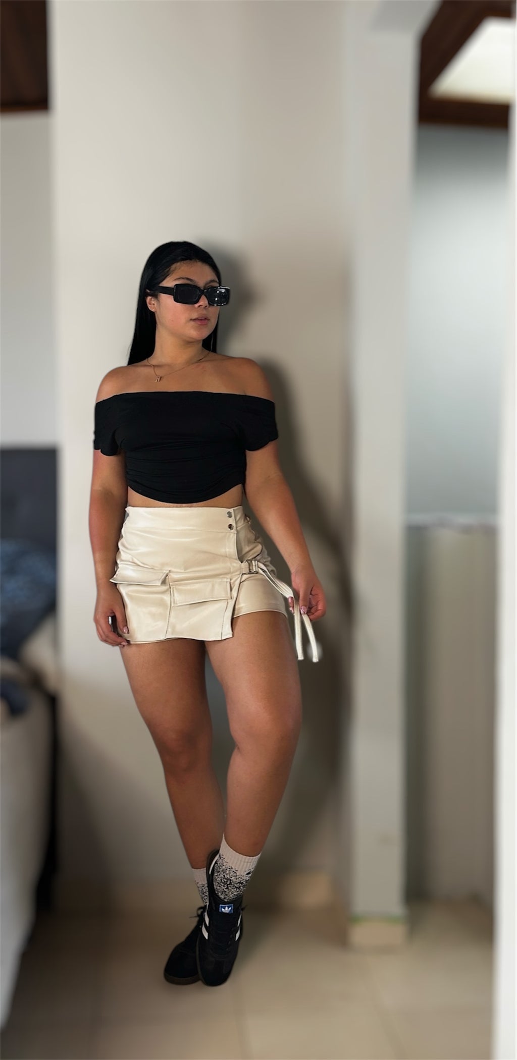 Falda Short en Cuerina – Estilo Atrevido y Comodidad en una Sola Prenda