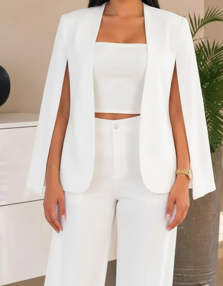 CONJUNTO SASTRERO VICTORIA CAPA BLAZER Y PALAZZO
