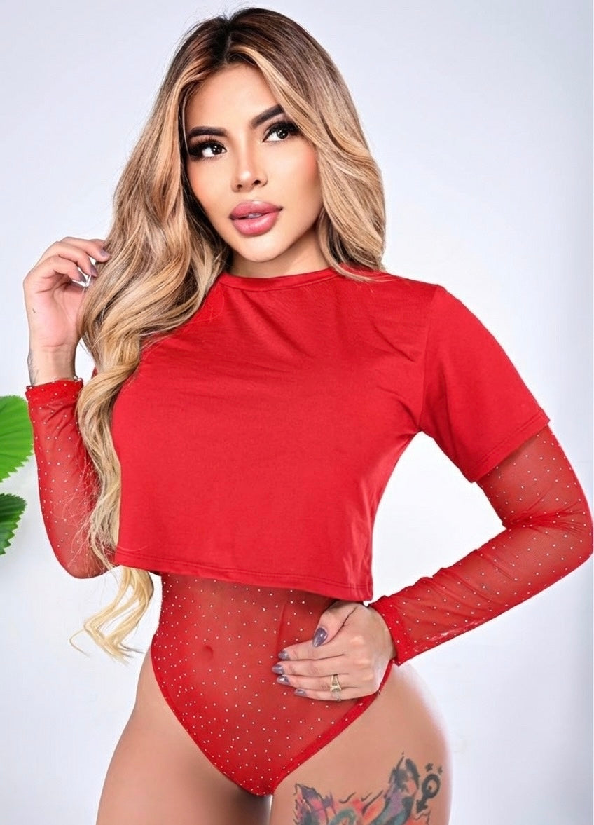 Body de Malla con Pedrería + básica