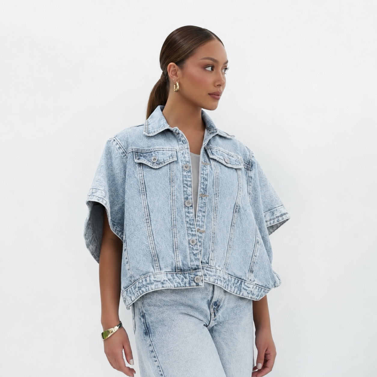 CAPA DENIM OVERSIZE