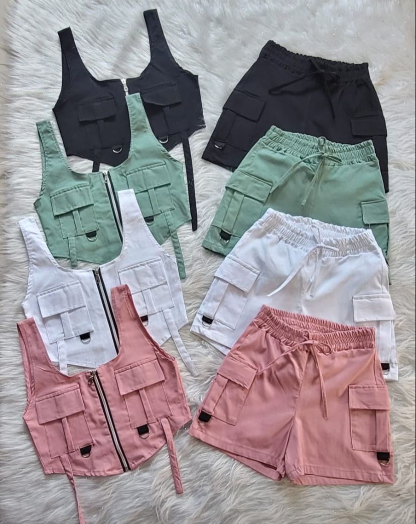 CONJUNTO CARGO BLUSA Y SHORT
