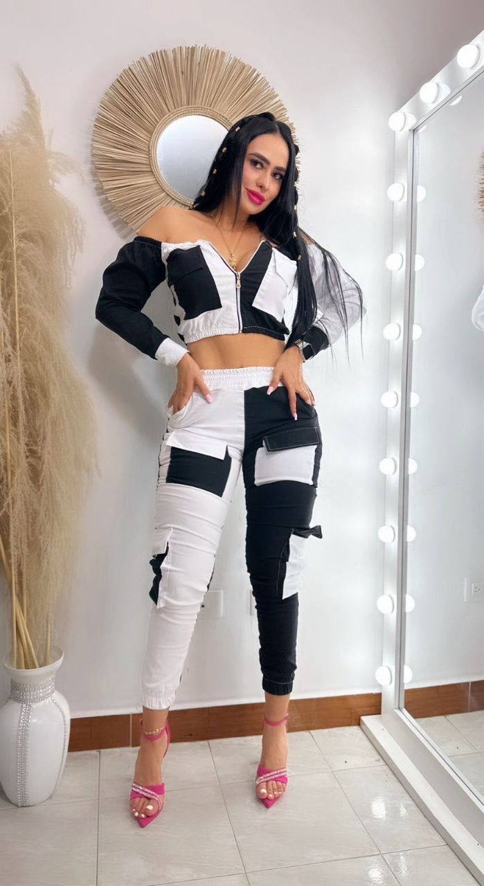 SET PSICODELICO COMBINADO EN BENGALINA LICRADA TALLA UNICA